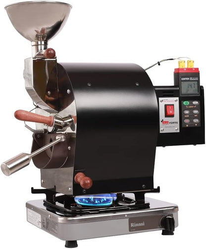 KALDI Fortis Coffee Roaster (Direct Flame Type, Dual Data Logger Thermometer)