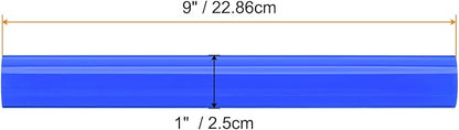 HARFINGTON Acrylic Clay Roller 9 Inch x 1 Inch Solid Non-Stick Plastic Round Tube Roller Polymer Clay Rod Fondant Rolling Pin for Shaping, Sculpting, Modeling DIY Crafts, Blue