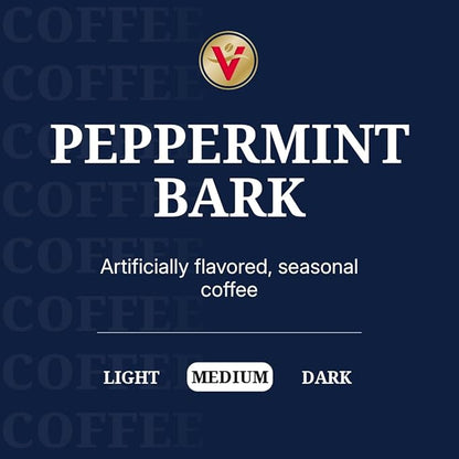 Victor Allen's Coffee Peppermint Bark Flavored, Medium Roast, 80 Count, Single Serve Coffee Pods for Keurig K-Cup Brewers