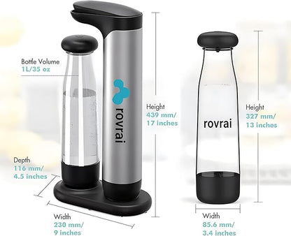 Soda Water Maker,Sparkling Water Machine with Superior Carbonation Technology,Comes with Co2 Refill Adapter,Compatible with Sodastream/Ninja/Soda Sense/Simpli TR21-4 thread (Screw-In) Co2 Cylinders
