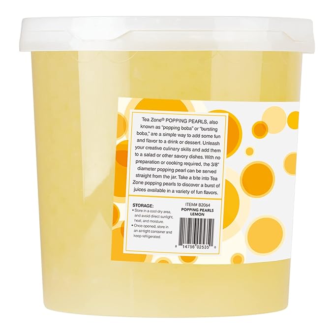 Tea Zone 7 lbs Lemon Popping Pearls