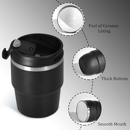 4oz Espresso Cups, Insulated Espresso Cups Set of 2, Expresso Shots Cup, Stainless Steel Shot Glasses for Coffee, Portable Espresso Travel Mug for Camping