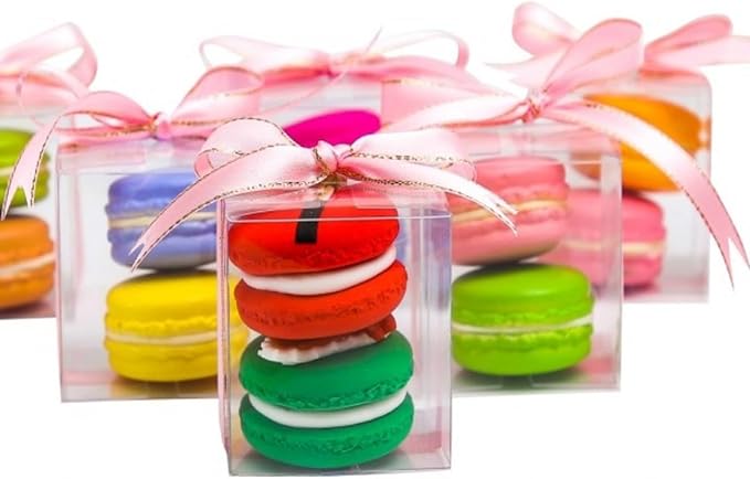 50Pack 2" x 2" x 2" Clear Gift Boxes Macaron Boxes Small Gift Boxes Golf Chocolate Boxes Smores Box Chocolate Bomb Box Birthday Wedding Party Favor