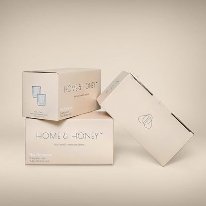 HOME & HONEY Double-Walled Insulated Glass Espresso Cups, Set of 2, 5.4oz Capacity, Fluted Borosilicate Glass
