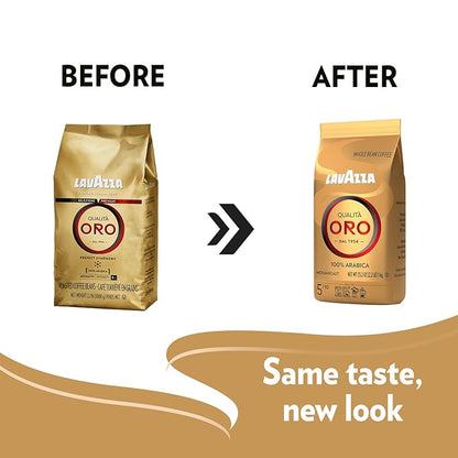 Lavazza Qualita Oro Italian Coffee Whole Beans 2lb Pack Of 2