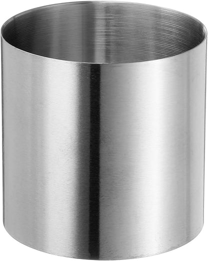 HARFINGTON Round Cake Ring 2 x 2 Inch Seamless Stainless Steel Pastry Mousse Dessert Ring Mirror Coating for Baking Cooking Making Tool