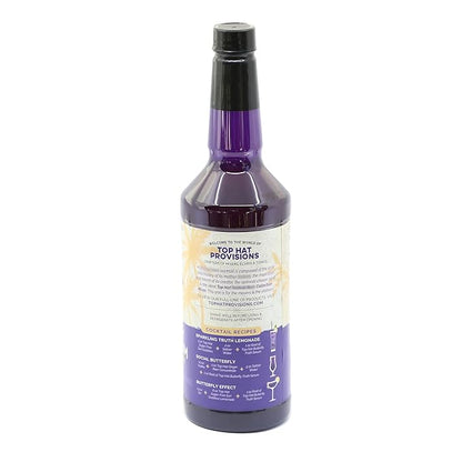Top Hat Butterfly Truth Serum - Butterfly Pea Floral Extract - Blue Flower Tea Tincture - Blue Bitters - Unsweetened - Non-Alcoholic - Make Drinks Blue and Indigo Purple - 32oz Bottle