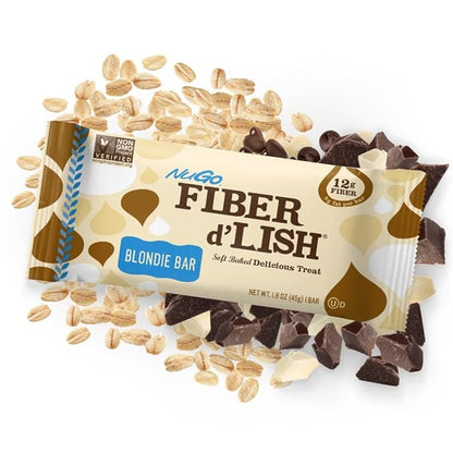 NuGo Fiber d'Lish Blondie, 12g High Fiber, 160 Calories, 16 Count