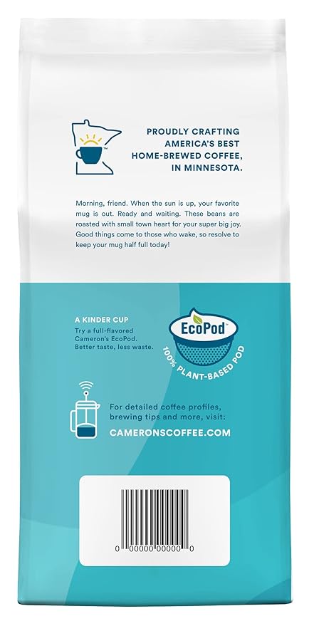 Cameron's Coffee Roasted Ground Coffee Bag, Woods & Water, 12 Ounce