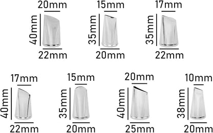 7 Pieces Rose Flower Piping Tips Set, Cake Decorating Tips Icing Piping Nozzles Set Cupcake Decorating Kit