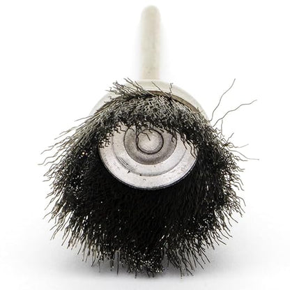 20PCS Wire Brushes - Metal Rust Removal, Polishing, Cleaning - 25mm Diameter, 3mm Shaft - Removes Burrs, Dust, and Oxide Layer - Handles Rough Surfaces - Designed for Industrial and DIY Enthusiasts