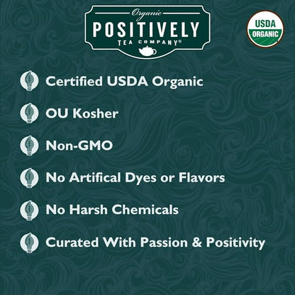 Organic Positively Tea Company, Herbal Tea Sampler, Loose Leaf, 4 Ounce, 3 Pack