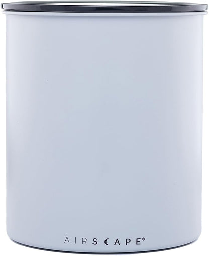 Planetary Design Airscape Kilo Coffee Storage Canister - US Patented Inner Plunger Lid Removes Excess Oxygen - Don't Buy airtight, Buy AIR-Less - Holds 2.2 lbs Coffee Beans - (Matte Gray)