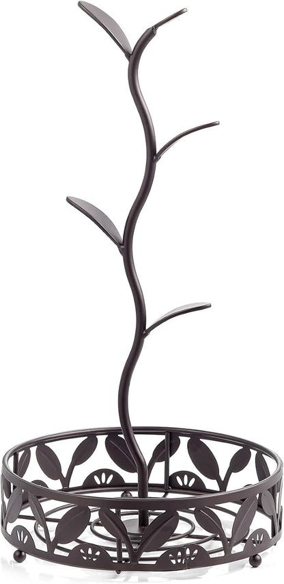 ALLCENER Mug Holder Stand, Countertop Mug Tree, Coffee Pod Holder with Mug Rack, Coffee Counter Bar Accessory & Kitchen Organizer