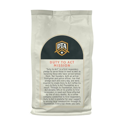 Duty to Act Medium Roast Whole Bean Coffee, 2 lbs (Pack of 5)