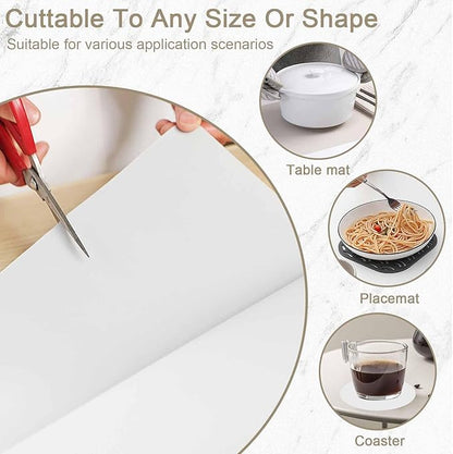 47.2"x23.6"(120cmx60cm) Large Silicone Mat for Kitchen Counter, Non-Slip Heat Resistant Countertop Protector, Waterproof Multipurpose Mat for Kitchen Island, Dark Gray