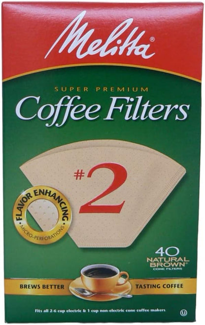 Dachshund Ceramic Coffee Pour Over or Dripper with Full Box of 40 Melitta Brown Size #2 Filters