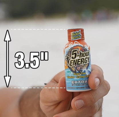 5-hour ENERGY Extra Strength Energy Shot, Tidal Twist (1.93 oz., 30 Count), Zero Calories & Sugar-Free 230 mg Caffeinated Energy Shot, Amino Acids & B Vitamins, Dietary Supplements, , Pina-Colada Flavor
