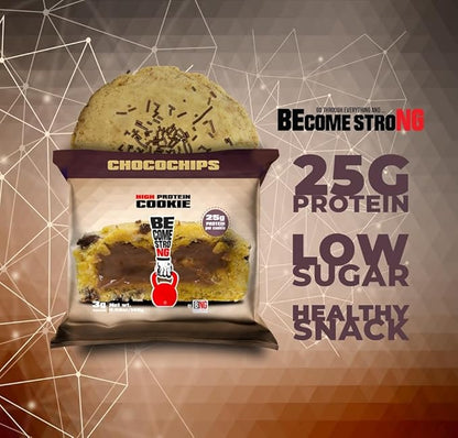 Become Strong High Protein Cookies, 25g Protein, 3g Sugar, BNG Cookies (10 ct.) (Chocolate Chips)