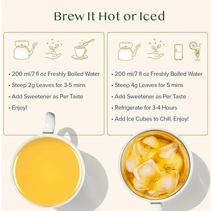 VAHDAM, Turmeric Spice Herbal Tea (50+ Cups, 3.5 oz) Caffeine Free, Non GMO, Gluten Free | 100% Pure Herbal Tisane - Savory & Spicy | Whole Loose-Leaf, Vacuum Sealed for Freshness