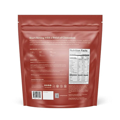 ProDough High Protein- Gluten Free Cupcake Mix, Low Carb, 13g of Protein per Cupcake, No Added Sugars, Keto Friendly, Makes 12, Healthy Dessert (Cinnamon Swirl)