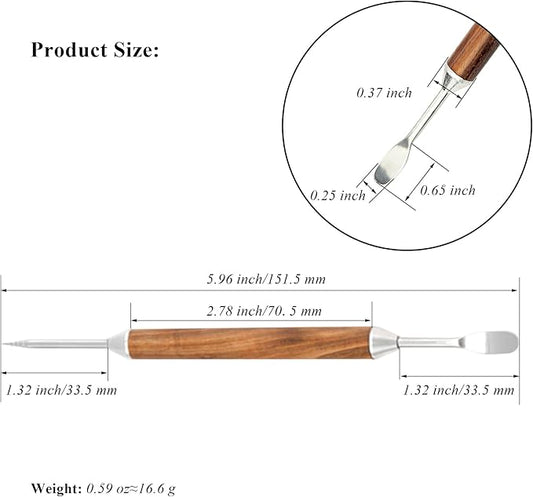 3 PCS Latte Art Pen Cinnamon Pen for Coffee,Barista Espresso Coffee Latte Art Tools Accessories for Coffee Bar Barista Make Creative Coffee Designs Decors,Stainless Steel Wood,LXLVOUEG