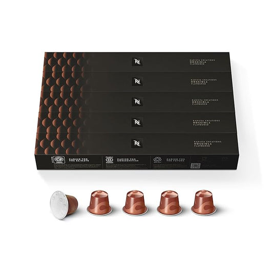 Nespresso Capsules Original Line, Flavored Nocciola Medium Roast, 50 Count Coffee pods