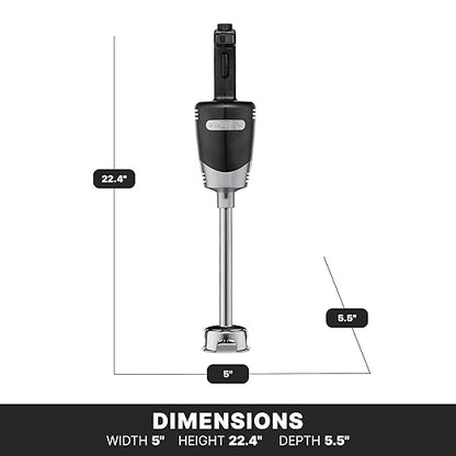 Waring (WSB40) 10" Medium-Duty Quik Stik Plus Immersion Blender,Black/Silver