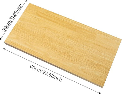 Butcher Block Countertop | 24x12in Wood Board Countertop | DIY Washer Dryer/Island/Kitchen countertop | Counter top Cutting Board | 1102lbs Load Capacity | Wood Color | NO Base Legs