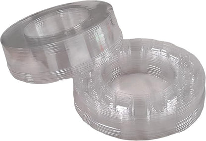 Pastry Chef's Boutique Clear Plastic Round Crown Circular French Macarons Packaging Gift Boxes - Holds 16 Macarons - Pack of 6 - PACKAGING ONLY