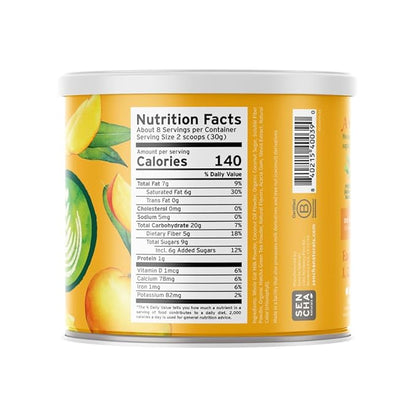 Sencha Naturals Oat Milk Matcha Latte Mix, Tropical Mango, 8.5 oz | Vegan, Dairy Free, Gluten Free Instant Latte Powder for Smoothies & Lattes | Premium Japanese Matcha Green Tea
