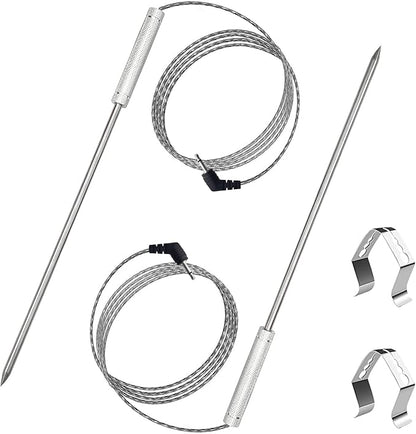 Upgraded Meat Probe Replacement for Thermopro Thermometers TP04, TP06, TP06S, TP07, TP-07S, TP08, TP-08S, TP09, TP09B, TP-10, TP16, TP17, TP20, TP20S, TP25, TP27, TP28, TP829, TP930, 2.5mm