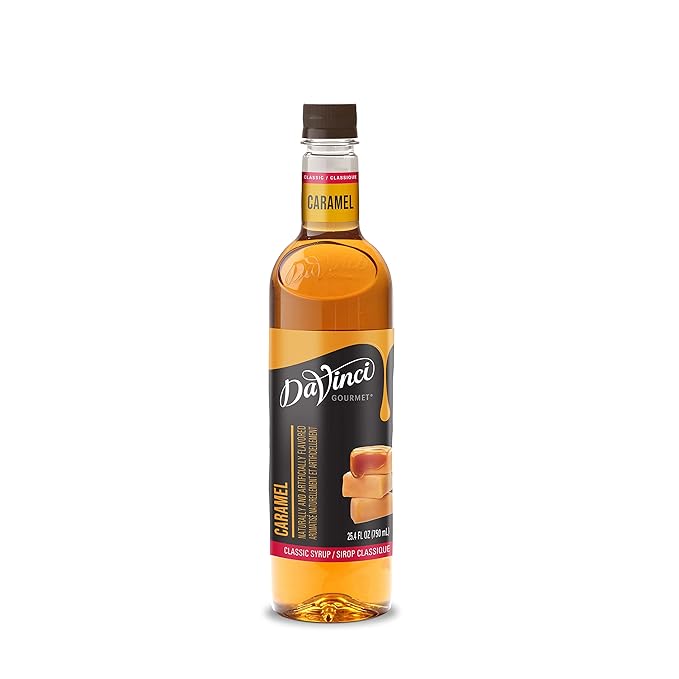 DaVinci Gourmet Syrup, Classic Coffeehouse Variety Pack - Caramel, French Vanilla, Hazelnut, Vanilla, 25.4 Fl Oz (Pack of 4)