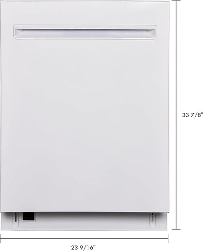 Kenmore 24" Built-in Stainless Steel Tub Dishwasher EasyFlex 3rd, SmartWash, UltraWash, TurboDry, MoreSpace Plus Adjustable Rack, Energy Star Certified, White