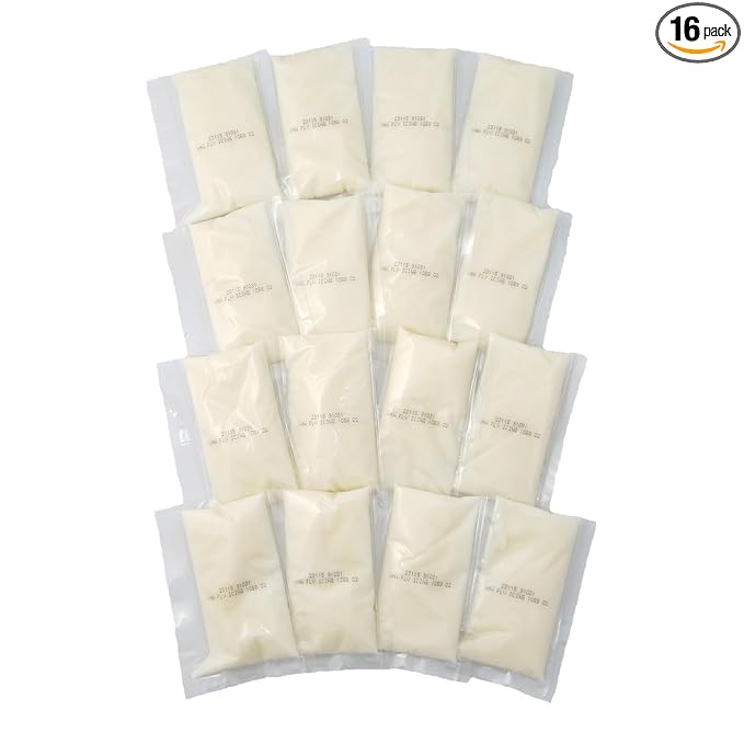Clown Global Brands Vanilla Icing | 16ct - 2oz Packets per Case | Tear Open Built in Spout | Gluten Free | Vegan | Perfect for Decorating Cookies, Cinnamon Buns, & Gingerbread Houses | RSPO Certified