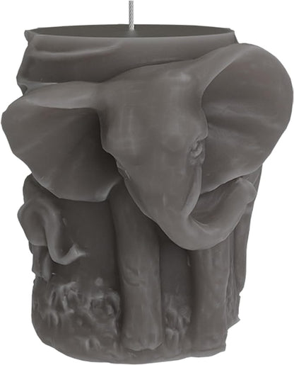 Elephant Cylinder Animal Resin Casting Silicone Mold for Home Decor & Candle Making Wave Spiral Mold