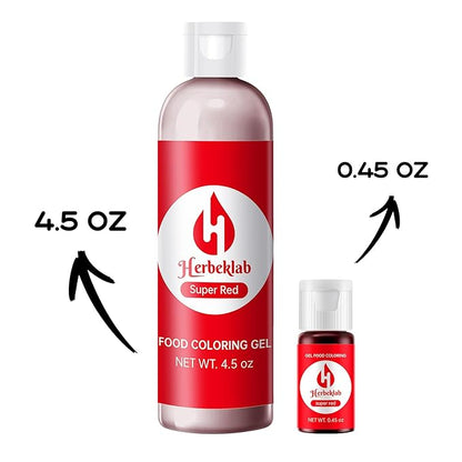 Red Gel Food Coloring 4.5 oz Professional Grade Super Red Food Dye Concentrated Gel Food Coloring for Icing Baking Cake Decorating Cookie