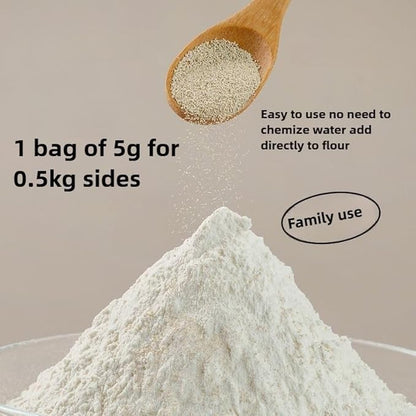 Instant active dry yeast, yeast powder fermentation powder household small package dry yeast, Mantou, steamed stuffed buns, bread and flour, (5g * 5 bags) 0.88oz即发活性干酵母馒头包子面包发面宝