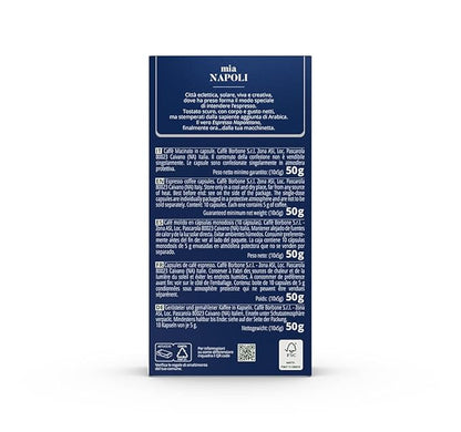 Caffe Borbone Aluminum Coffee Pods, Mia Napoli, Medium Roast, Bold and Intense, Genuine Italian Coffee - Compatible with Nespresso Original, NOT compatible with Vertuo - 100 Count