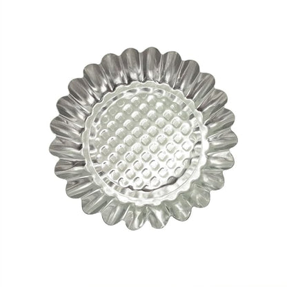 MYStar Set of 20, 3-3/4" Fluted Design Round Shape Non-stick Aluminum Tart Mold, Mini Pie Tin, Tartlet Pan