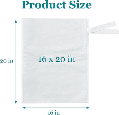 Yzurbu 100pcs 16''x20'' Cold Brew Coffee Filter Bags, No Mess Disposable Filter Bag with Straps for Coffee Shop 5-Gallon Systems