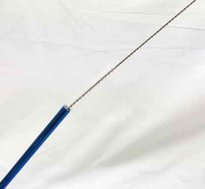 10 Pcs Stainless Steel Straws, Reusable Drinking Straws, Straight Metal Straw Sets with 2 Pcs Cleaning Brushes (8.5 Inch, Blue)