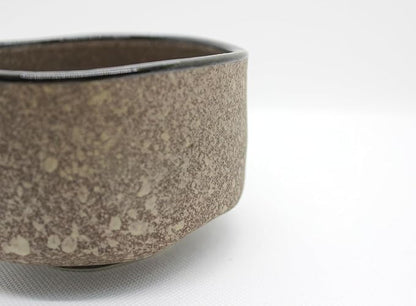 Japanese Traditional Handcrafted Mino Matcha Chawan Tea Bowl Cup Ceremony Tableware Pottery (Kin Kesshou)