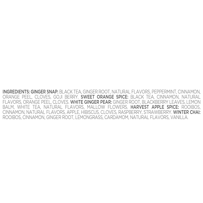 Tea Forte Warming Joy Hoilday Premium Single Steeps Loose Leaf Tea Gift Set Sampler, 15 Count 3 of Each Assorted Blends, Pre-Portioned Single Serve Pouches, Steeps 12 oz