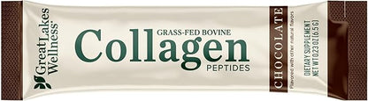Great Lakes Wellness Collagen Peptides Powder for Skin, Hair, Nails, Joints & Digestion - Variety Flavors - Quick Dissolve Hydrolyzed, Non-GMO, Kosher - 6 Sticks - Packaging May Vary