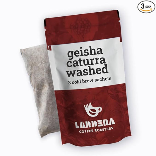 Cold Brew Coffee - Simply Add Water - Makes 3 x 40oz Pitchers of Premium, Ready-to-Drink Coffee. (3 x 40oz, Geisha Caturra Washed)