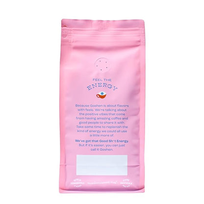 Goshen Coffee Roasters Whole Bean Bright Eyed Breakfast Blend | Light Roast, Brewed or Espresso | Award-Winning - Natural and Washed | Vibrant, Almond, Brown Sugar Flavors | 12 Oz Bag