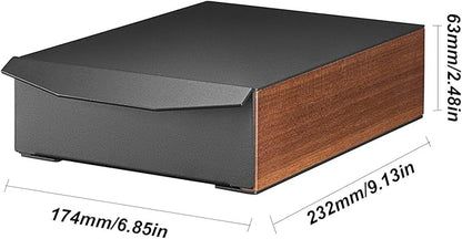 MOJAE Espresso Knock Box Drawer,Stainless Steel Detachable Coffee Ground Knock Container with Removable Knock Bar and Anti-Slip Base, Black
