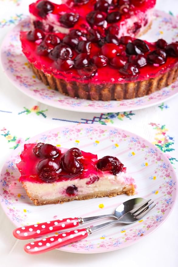 A Blend Above Cherry Pie No Bake Dessert Mix - All Natural, Vegan, Gluten Free, No MSG - Instant Dessert Mix, Fruit Dip, Bagel Topping, Frosting, Cheesecake Filling - Makes 16 Oz (Pack of 3)