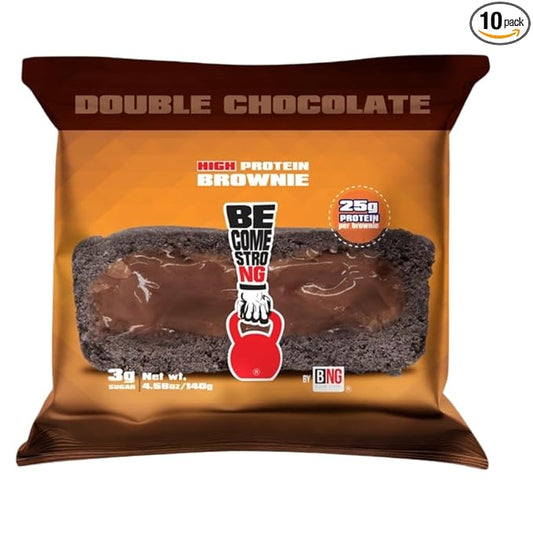 Become Strong High Protein Cookies, 25g Protein, 3g Sugar, BNG Cookies (10 ct.) (Double Chocolate)